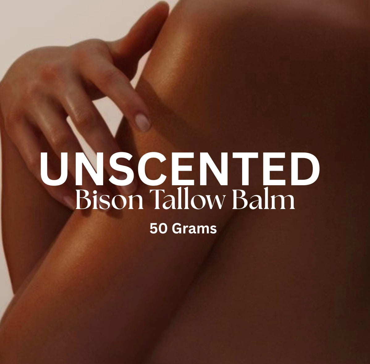 Unscented Organic Grass-Fed Bison Tallow Balm [50 Grams]