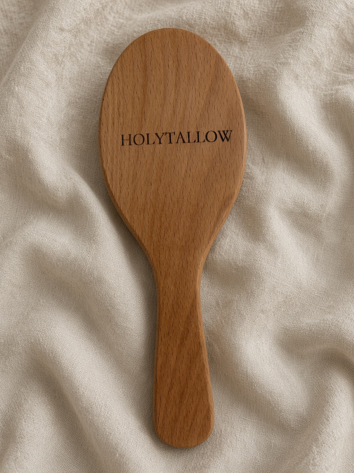 Stainless Steel & Wood Hairbrush